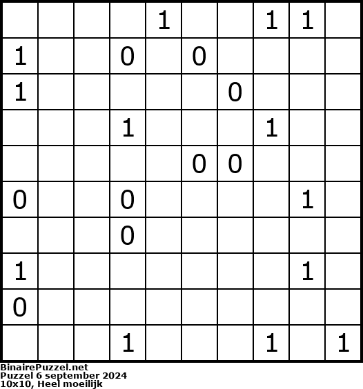 Binaire Puzzel
