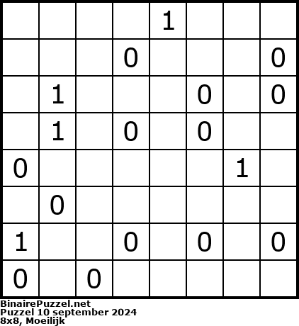 Binaire Puzzel