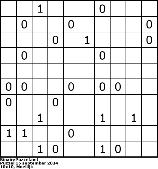Binaire Puzzel