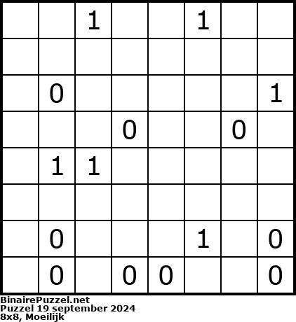 Binaire Puzzel