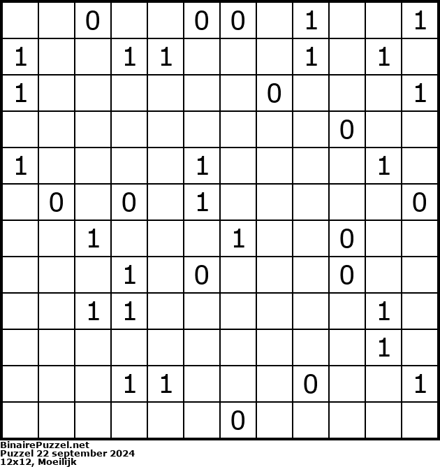 Binaire Puzzel