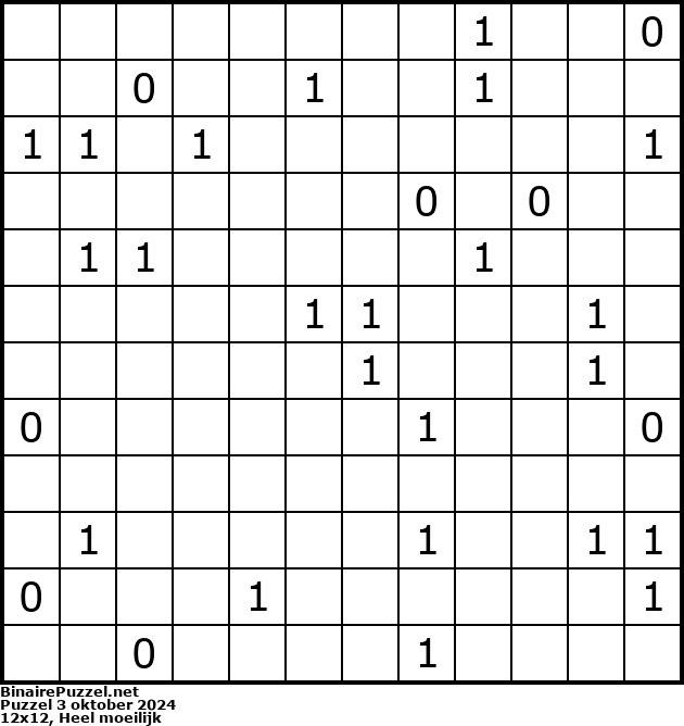 Binaire Puzzel