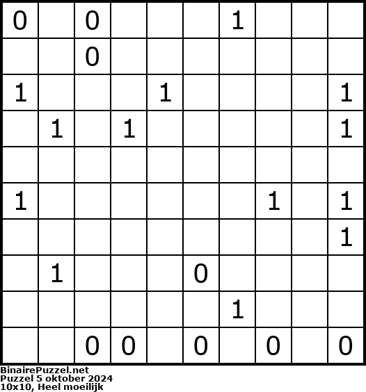 Binaire Puzzel