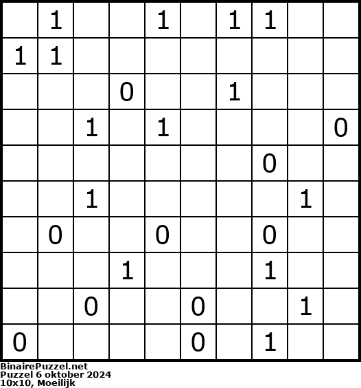 Binaire Puzzel