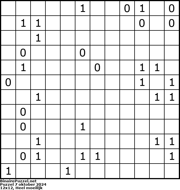 Binaire Puzzel