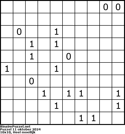 Binaire Puzzel