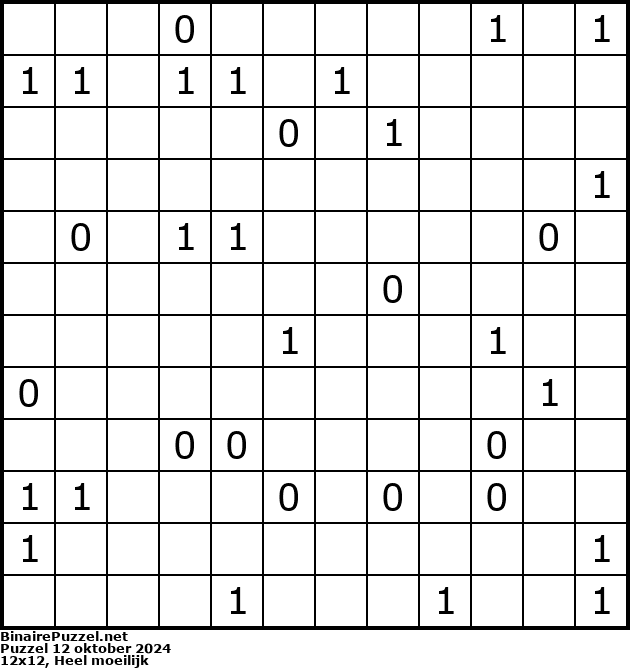 Binaire Puzzel