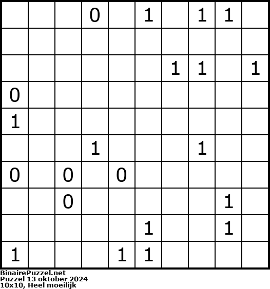 Binaire Puzzel