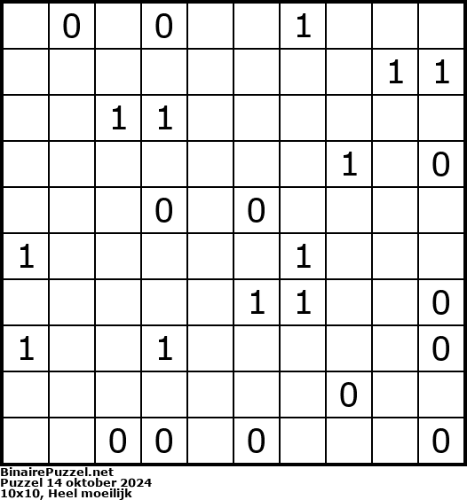 Binaire Puzzel
