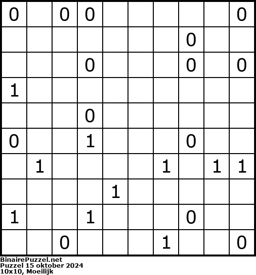 Binaire Puzzel