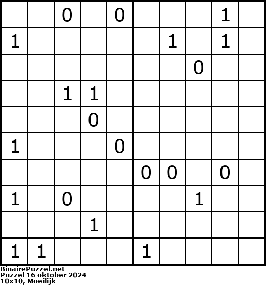 Binaire Puzzel