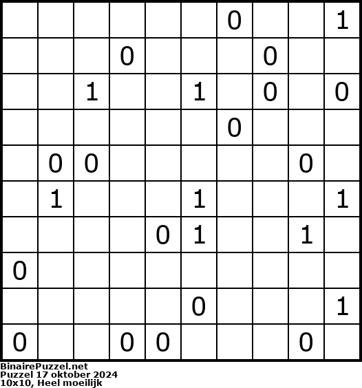 Binaire Puzzel