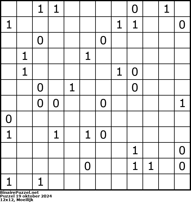Binaire Puzzel
