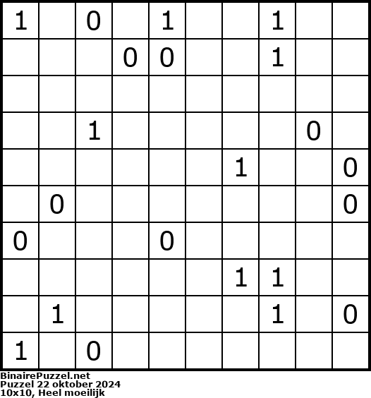 Binaire Puzzel