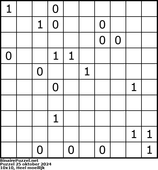 Binaire Puzzel