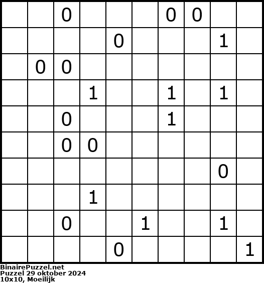 Binaire Puzzel