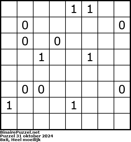 Binaire Puzzel