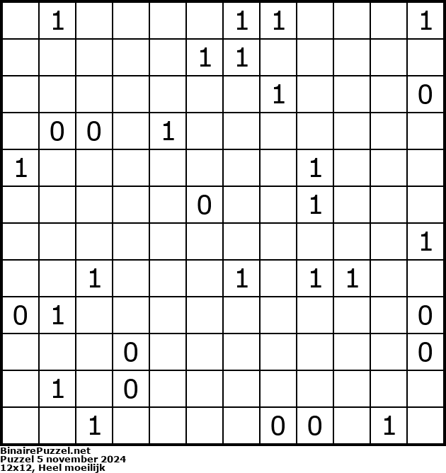 Binaire Puzzel