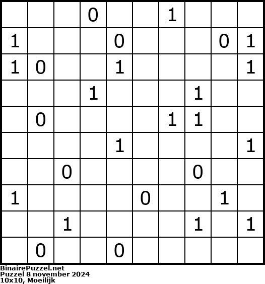 Binaire Puzzel