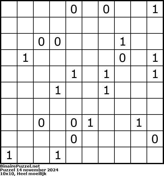 Binaire Puzzel