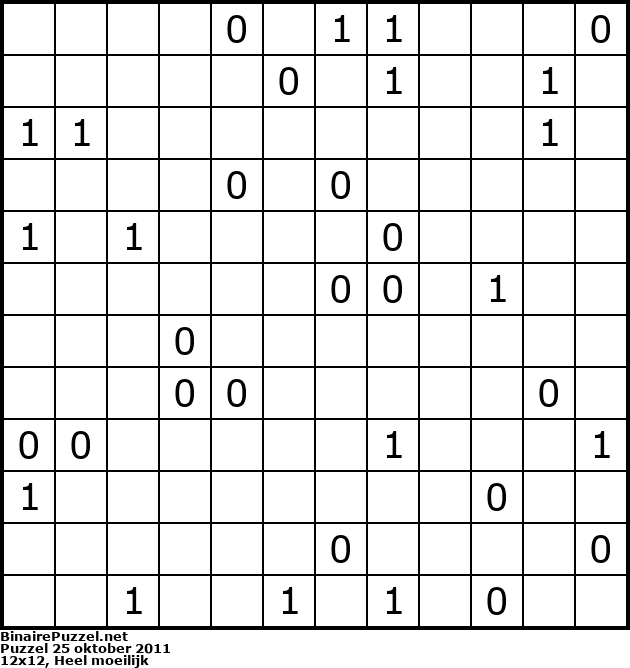 Binaire Puzzel