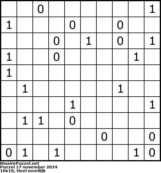Binaire Puzzel
