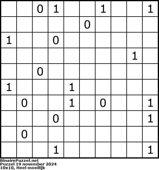Binaire Puzzel