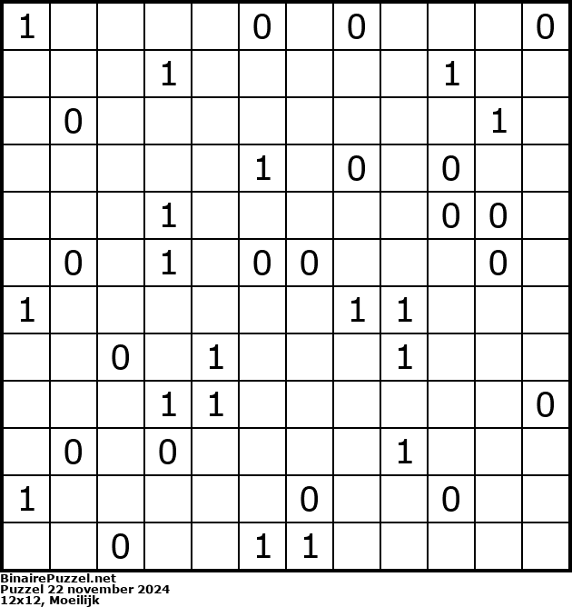 Binaire Puzzel