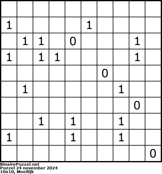 Binaire Puzzel