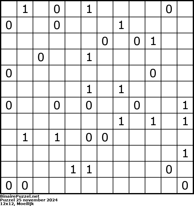 Binaire Puzzel