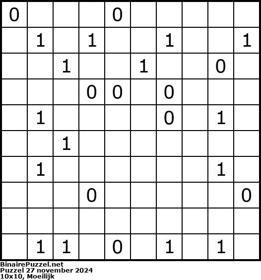Binaire Puzzel