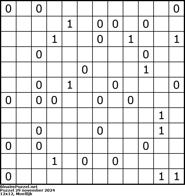 Binaire Puzzel