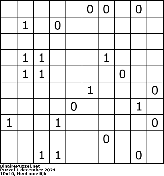 Binaire Puzzel