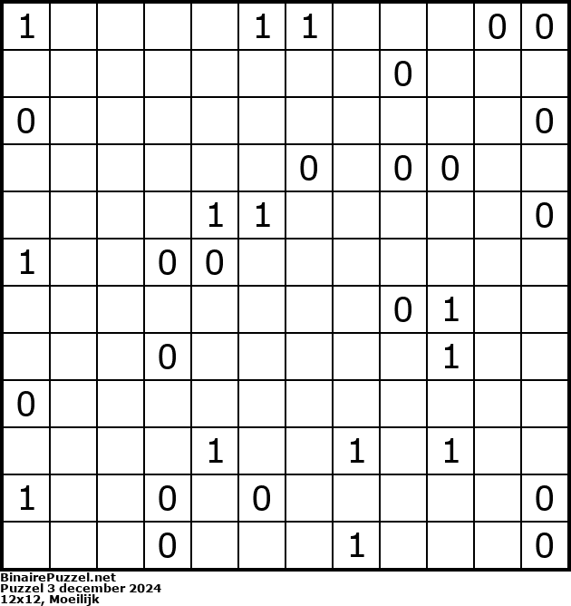 Binaire Puzzel