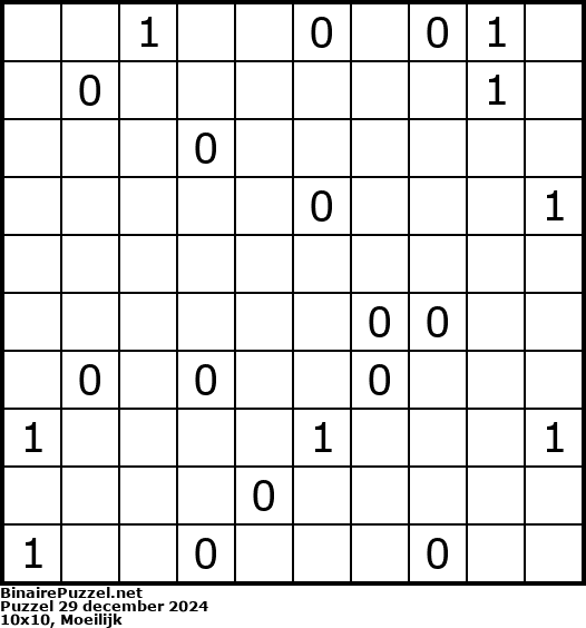 Binaire Puzzel