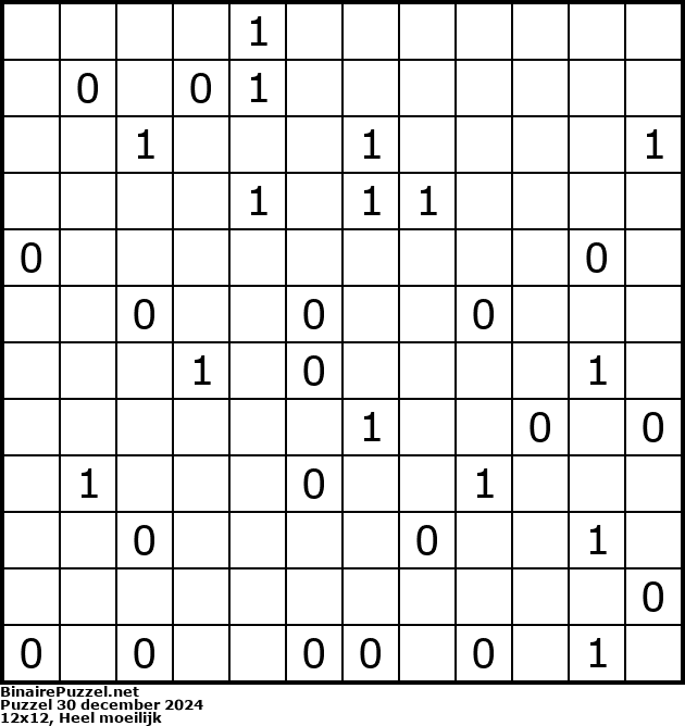 Binaire Puzzel