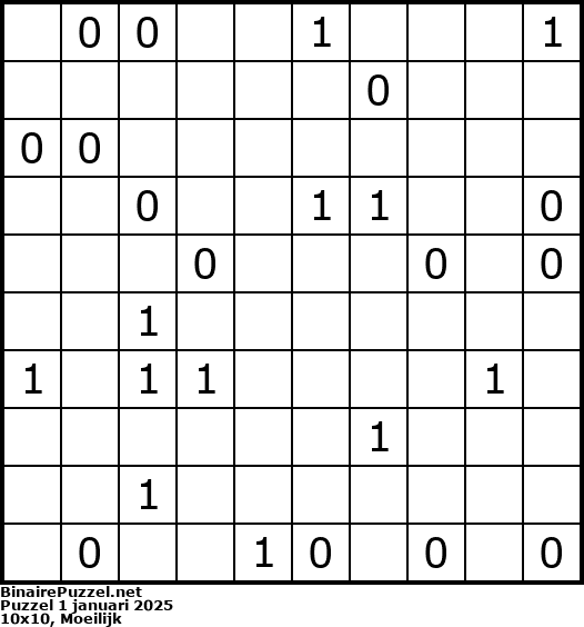Binaire Puzzel