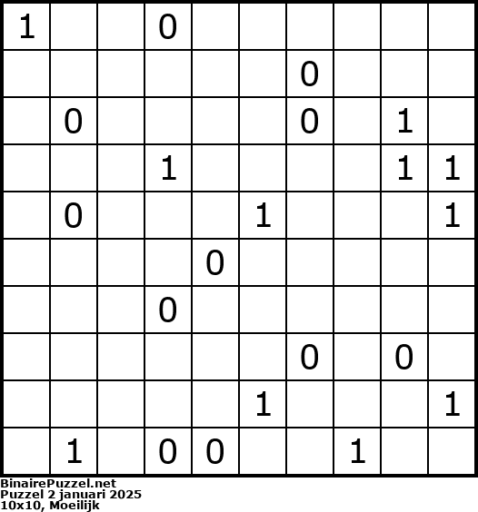 Binaire Puzzel