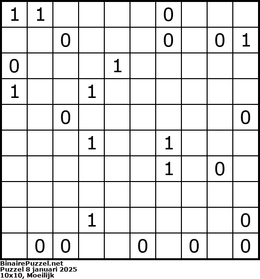 Binaire Puzzel