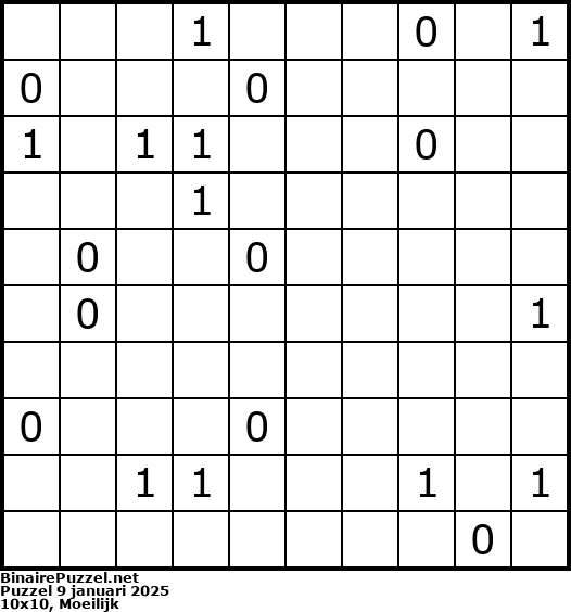 Binaire Puzzel