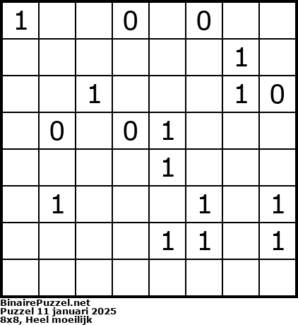 Binaire Puzzel