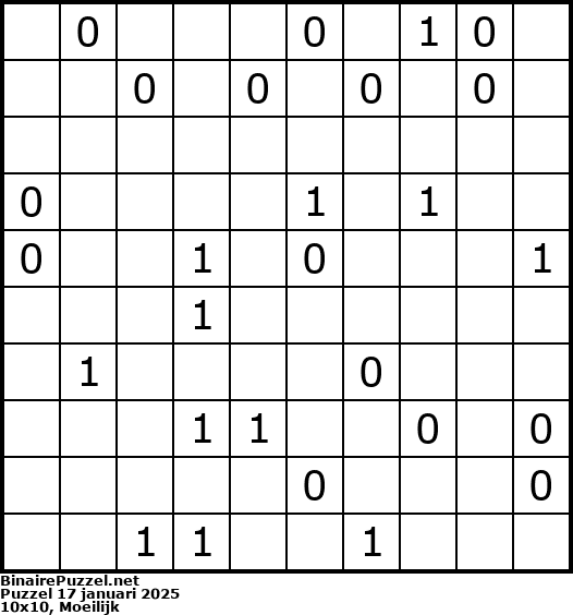 Binaire Puzzel