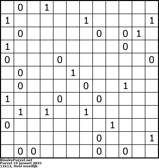 Binaire Puzzel