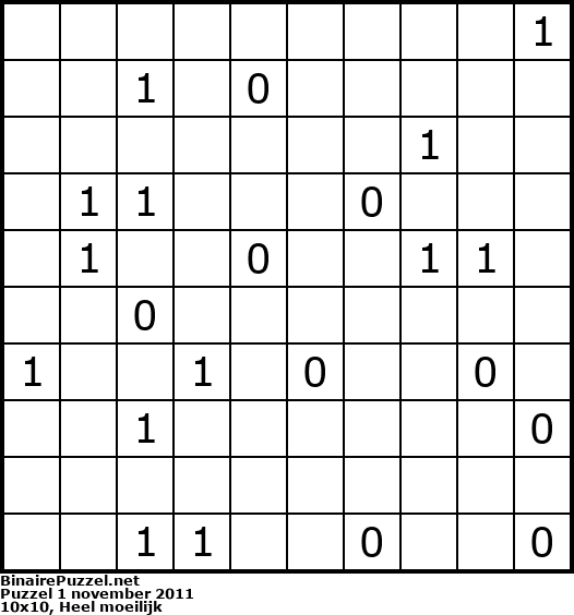 Binaire Puzzel