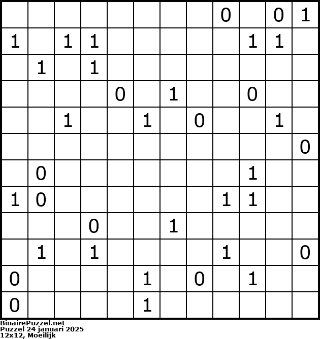 Binaire Puzzel