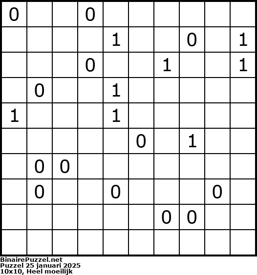 Binaire Puzzel