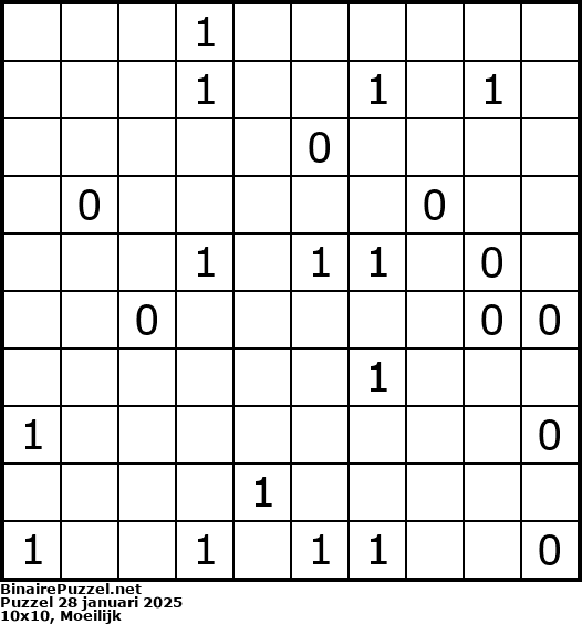 Binaire Puzzel