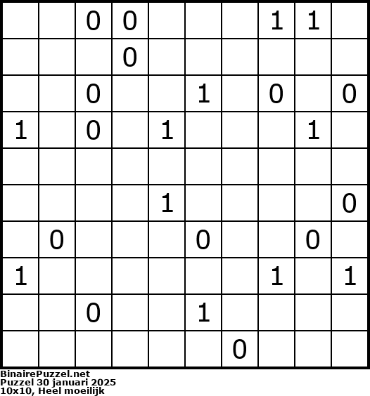 Binaire Puzzel