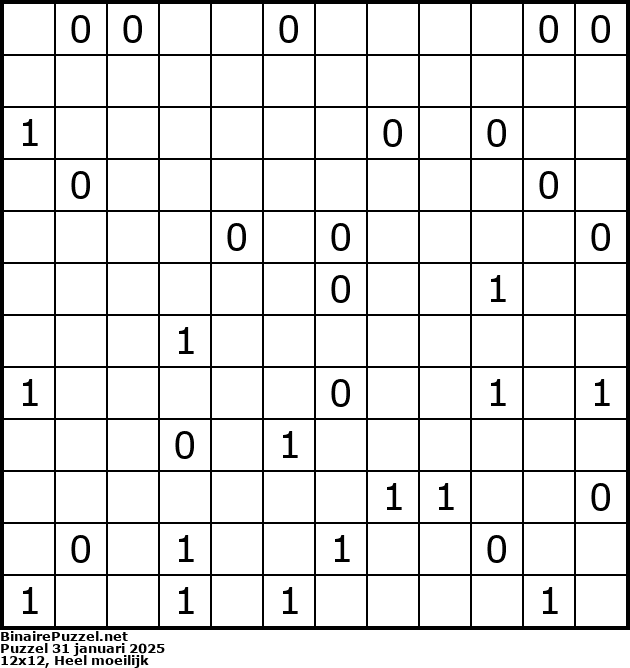 Binaire Puzzel