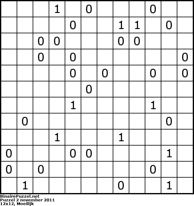 Binaire Puzzel